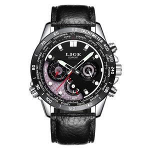 LIGE Quartz Luminous Men Watch