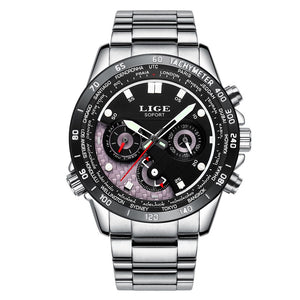 LIGE Quartz Luminous Men Watch